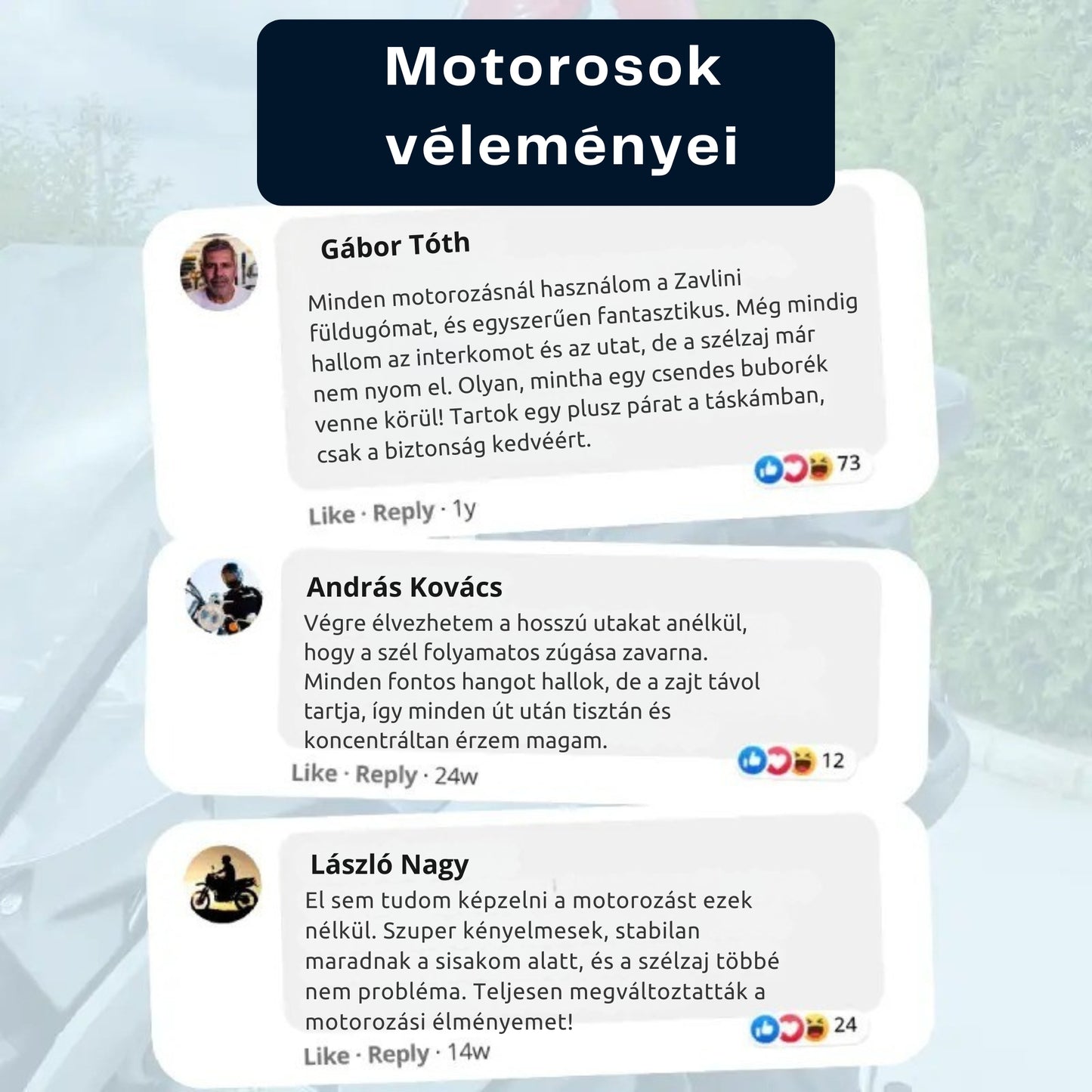 RidersPro© - Motoros füldugók –27 dB zajcsillapítással